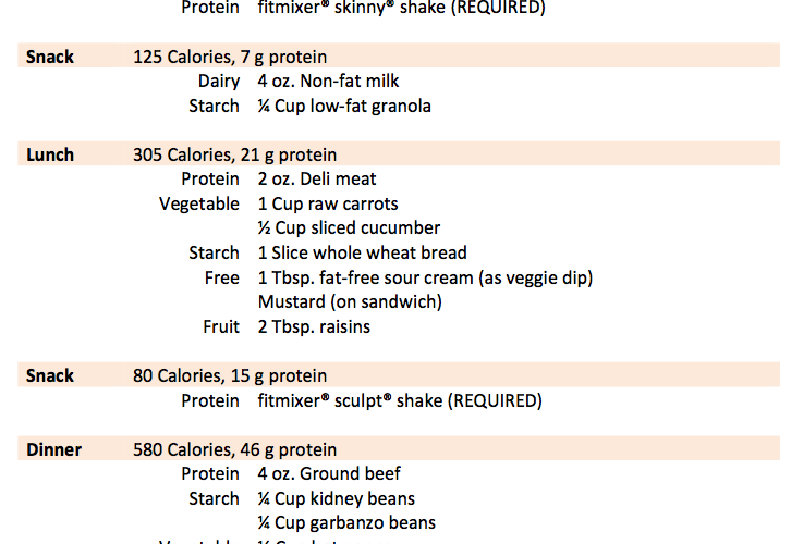 1300 Calorie Diet Samples