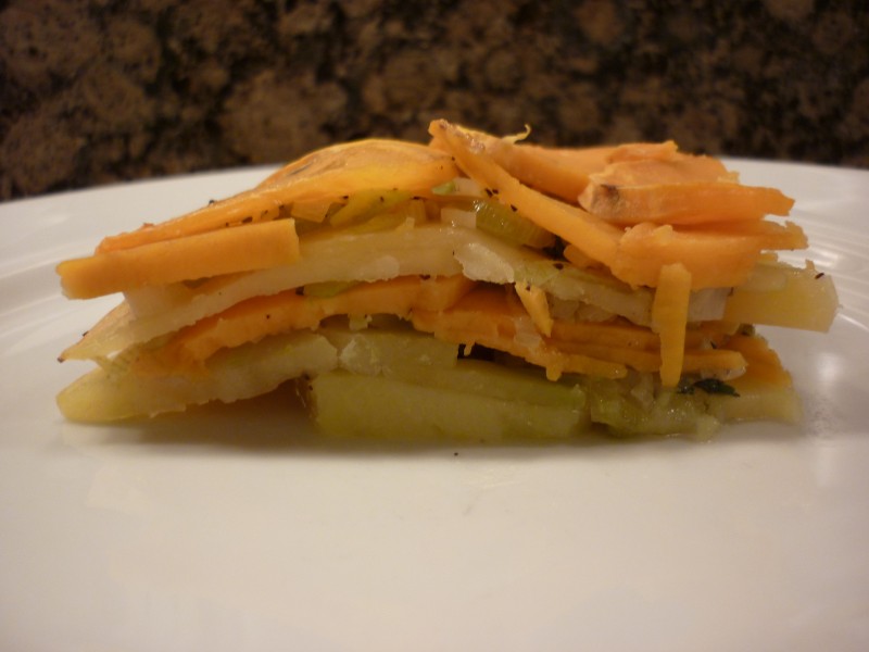 Potato & Sweet Potato Torte